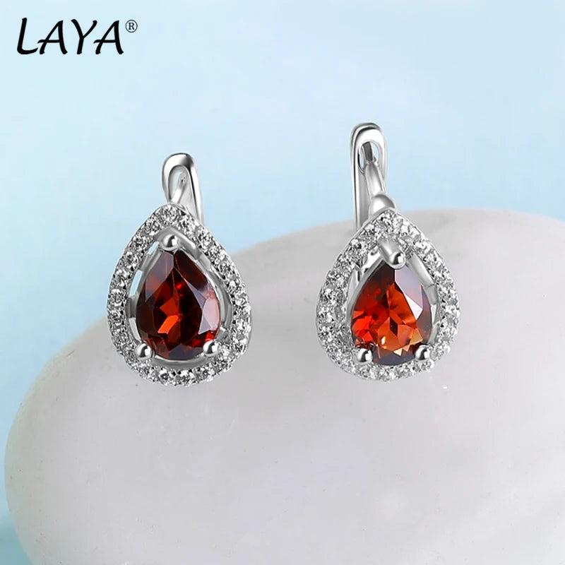 Vintage Amethyst Earrings 925 Sterling Silver