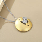 LAYA 925 Sterling Silver Shining Bubble Zircon Satin Necklace