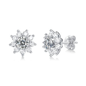 LAYA S925 0.5CT Moissanite Stud Earrings - Sterling Silver