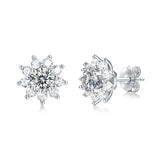 LAYA S925 0.5CT Moissanite Stud Earrings - Sterling Silver