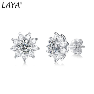 LAYA S925 0.5CT Moissanite Stud Earrings - Sterling Silver