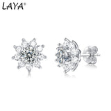 LAYA S925 0.5CT Moissanite Stud Earrings - Sterling Silver