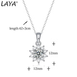 LAYA S925 Sterling Silver 0.5CT Moissanite Stud Earrings Women Wedding Jewelry