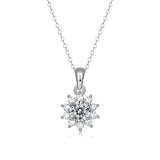 LAYA S925 Sterling Silver 0.5CT Moissanite Stud Earrings Women Wedding Jewelry