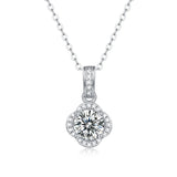 LAYA S925 Silver 1ct Moissanite Clover Necklace For Women