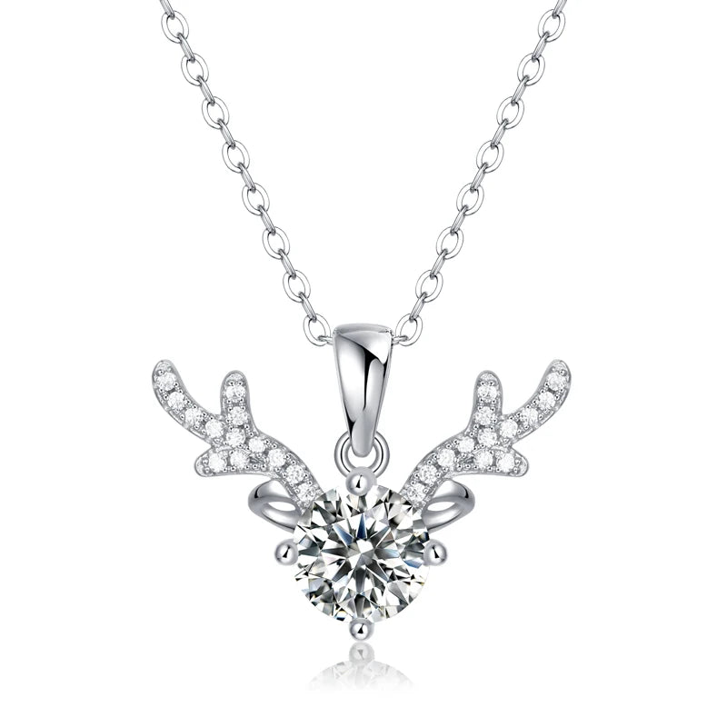 LAYA S925 Silver Moissanite Angel Pendant Necklace