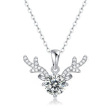 LAYA S925 Silver Moissanite Angel Pendant Necklace