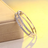 Delicate Hollow Zircon Bracelet European American Jewelry