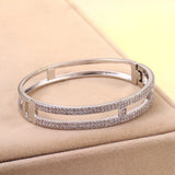 Delicate Hollow Zircon Bracelet European American Jewelry