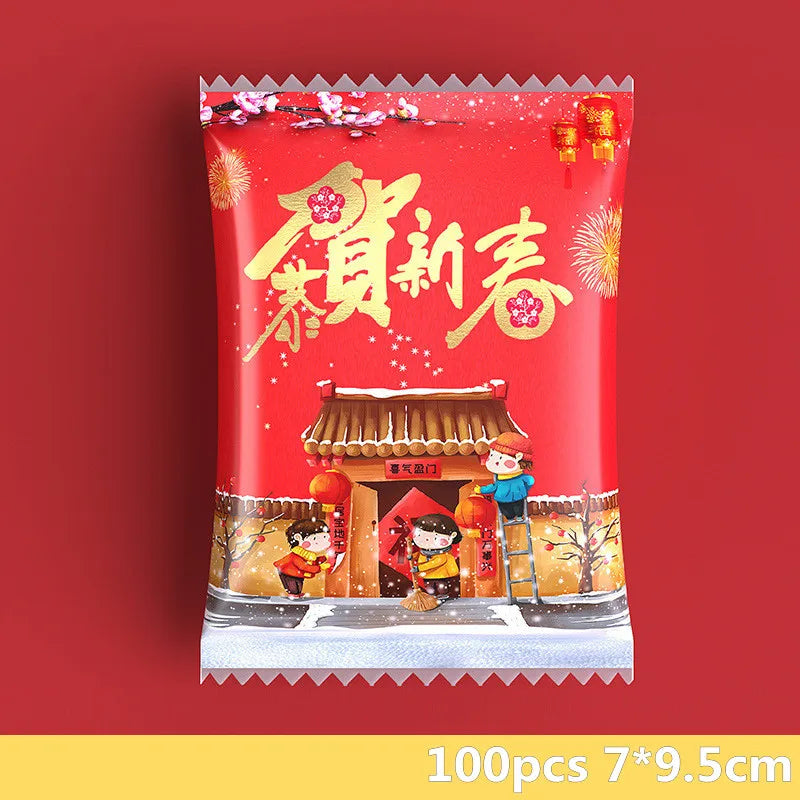 Almond Cookies Nougat Biscuit Packaging for Spring Festival Gift