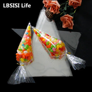 Cellophane Candy Bag for Snacks Popcorn Baking Wedding Party