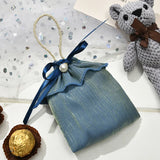 LBSISI Wedding Drawstring Bags Wire Cloth Jewelry Chocolate Gift Packagi