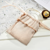 LBSISI Wedding Drawstring Bags Wire Cloth Jewelry Chocolate Gift Packagi