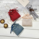 LBSISI Wedding Drawstring Bags Wire Cloth Jewelry Chocolate Gift Packagi