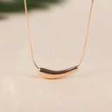 Eggplant Shape Pendant Necklace Metal Clavicle Chain Jewelry