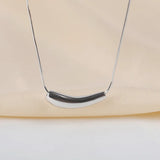 Eggplant Shape Pendant Necklace Metal Clavicle Chain Jewelry