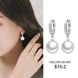 Freshwater Pearl Silver Earrings Wedding Gift
