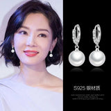 Freshwater Pearl Silver Earrings Wedding Gift