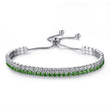 Clear Crystal Zircon Bracelet for Women Adjustable Bracelet Jewelry