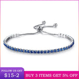 Clear Crystal Zircon Bracelet for Women Adjustable Bracelet Jewelry