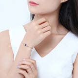 925 Silver Infinity Bracelet Crystal Eye Demon Gift