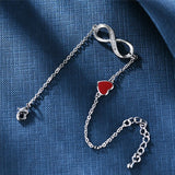 Silver Infinity Adjustable Bracelet for Women CMB81