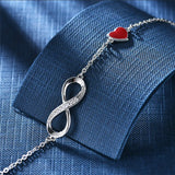 Silver Infinity Adjustable Bracelet for Women CMB81