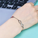 Silver Infinity Adjustable Bracelet for Women CMB81