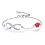 Silver Infinity Adjustable Bracelet for Women CMB81