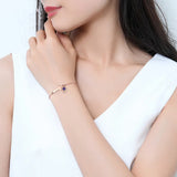 Hot Cross And Devil's Eye Palm Bracelet with Clear CZ - Gift CMB113