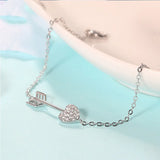 Love Arrow Zircon Bracelet 925 Sterling Silver Jewelry