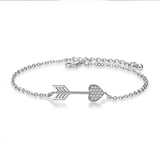 Love Arrow Zircon Bracelet 925 Sterling Silver Jewelry