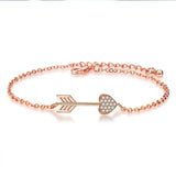 Love Arrow Zircon Bracelet 925 Sterling Silver Jewelry