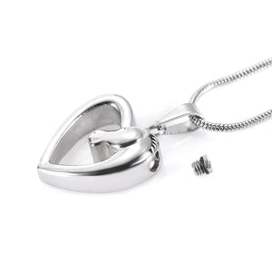 Horse In My Heart Stainless Steel Memorial Urn Necklace