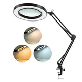 LED 5X Magnifier Lamp Eye-Caring Reading Magnifying Lamp