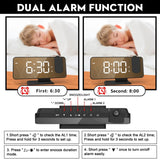 LED Digital Alarm Clock with Time Projection