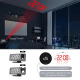 LED Digital Alarm Clock with Time Projection