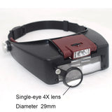 LED Headband Magnifier with 2 LED Light for Jewelry Repairing