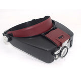 LED Headband Magnifier with 2 LED Light for Jewelry Repairing