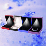 LED Light Bangle Bracelet Case Jewelry Display for Wedding