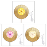 Multicolor LED Light Base for 3D Crystal Art