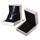 LED Light Jewelry Display Storage Case Holder