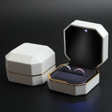 LED Light Pendant Necklace Organizer Bangle Box