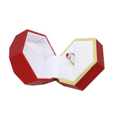LED Light Ring Box Wedding Jewelry Storage Box Ring Pendant Necklace Storage