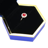 LED Light Ring Box Wedding Jewelry Storage Box Ring Pendant Necklace Storage