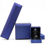 LED Light Ring Necklace Bracelet Holder Jewelry Storage Box