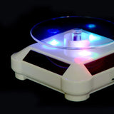 Solar LED Rotating Jewelry Display Stand Showcase