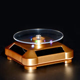 Solar LED Rotating Jewelry Display Stand Showcase