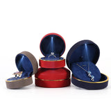 LED Light Wedding Ring Pendant Box Jewelry Display Storage