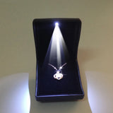LED Lighted Earring Ring Box Jewelry Display